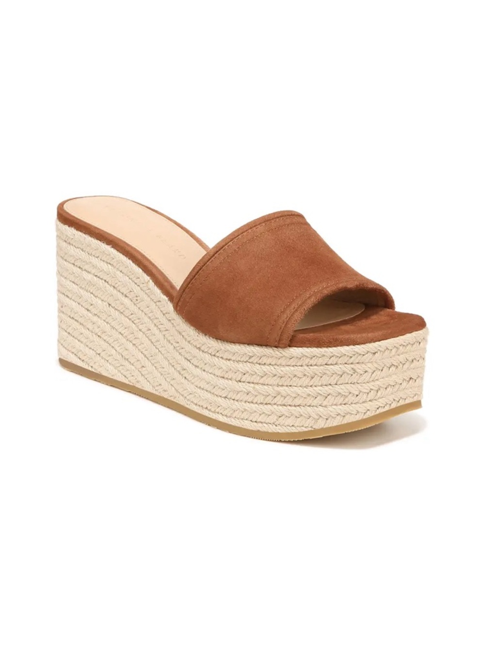 Veronica Beard suede leather platform sandals